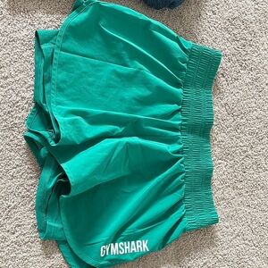 Gymshark Green Athletic Shorts Lightweight Elastic Waist